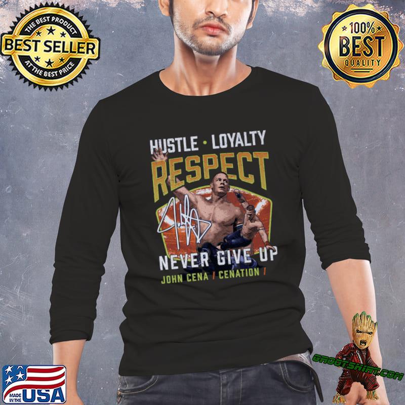 John Cena Never Give Up, John Cena 20th Anniversary Celebration Shirt -  Best Seller Shirts Design In Usa