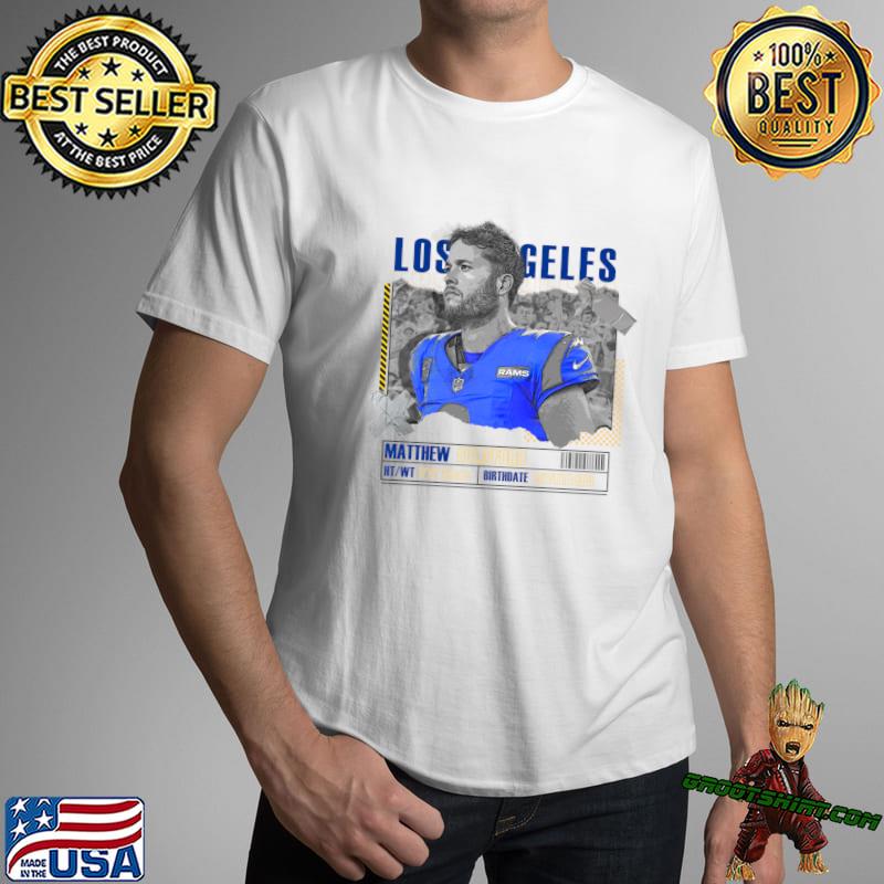 Matthew Stafford Shirt, Los Angeles Football Men's Cotton T-Shirt