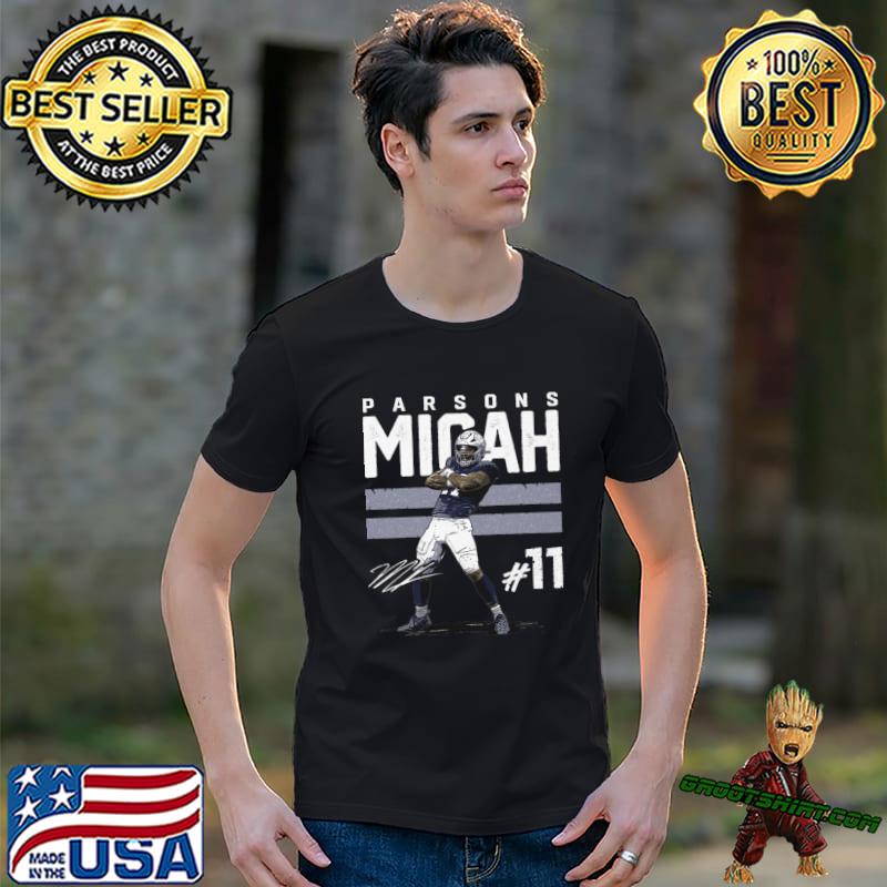 Micah Parsons T-shirt in 2023  T shirt, V neck t shirt, Parsons