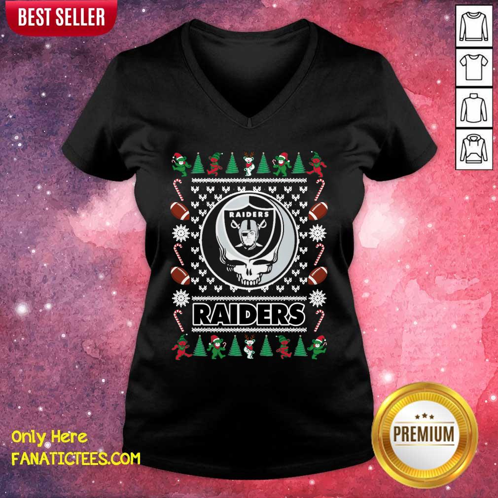 Las Vegas Raiders Grateful Dead Ugly Christmas Sweater Shirt, hoodie,  sweater, long sleeve and tank top