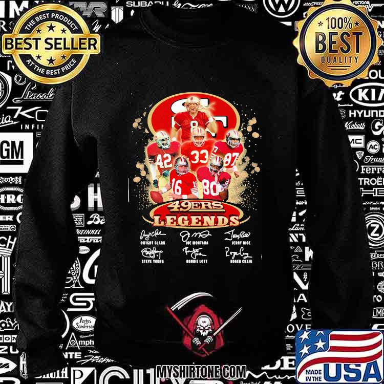 San Francisco 49ers all time greats signatures shirt, hoodie, sweater, long  sleeve and tank top